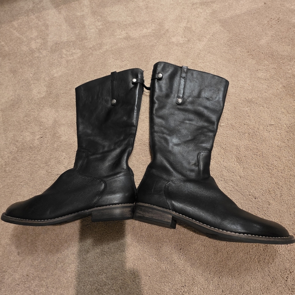 Yorker Leather Boots Made In Brazil Size 9.5